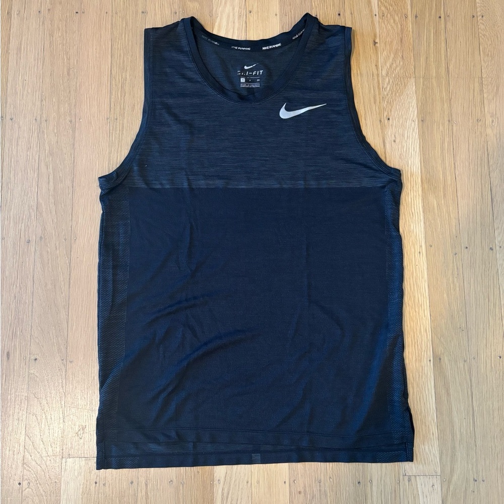 Nike Run Tank Top, Black, Men’s Size Small